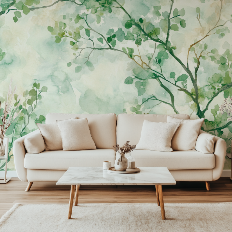 Leafy Tree Wallpaper | Murals Wallpaper
