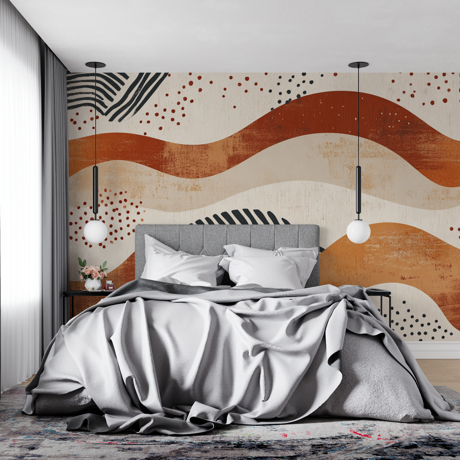 Terracotta Wallpaper Japandi Inspiration | Murals Wallpaper