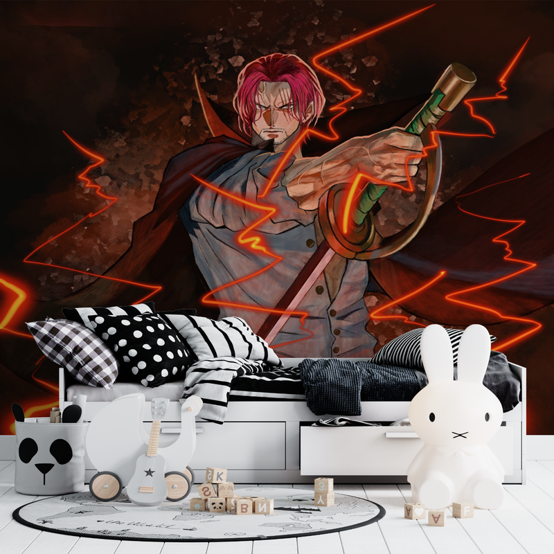 Papier Peint One Piece Shanks Design - manga hero