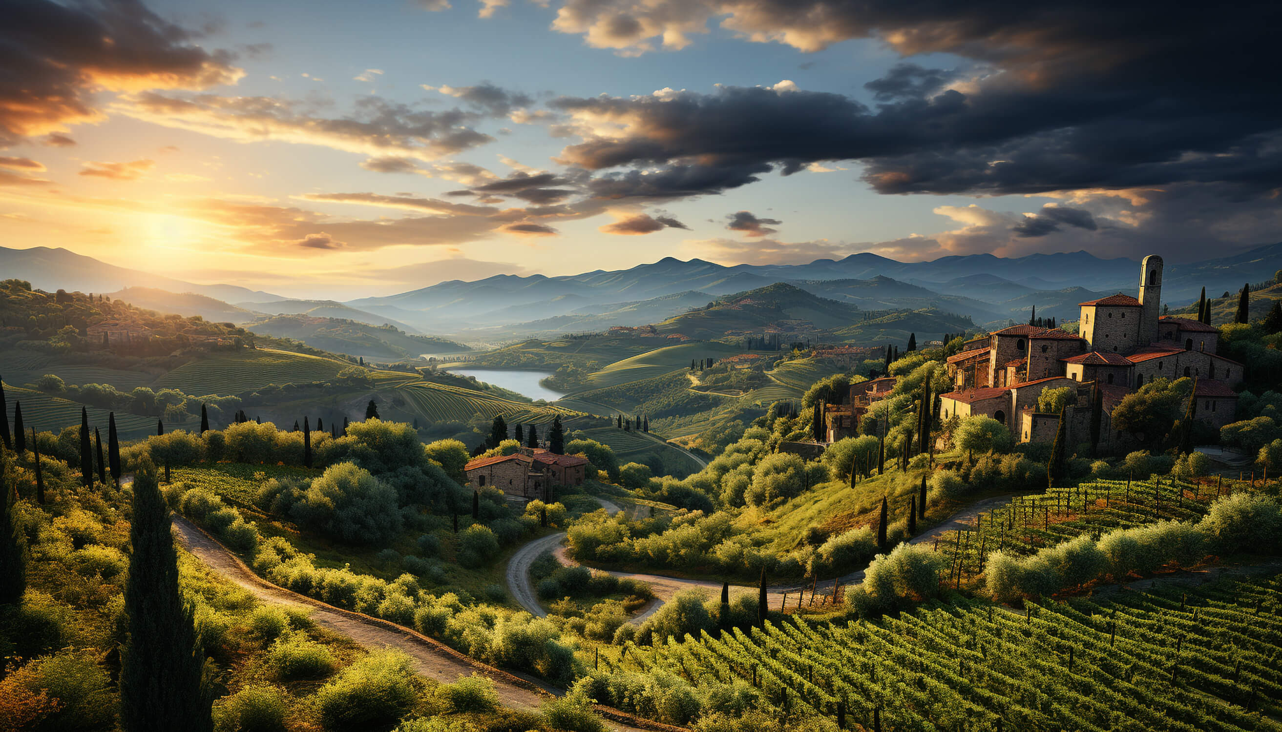 Papier Peint Panoramique Italien