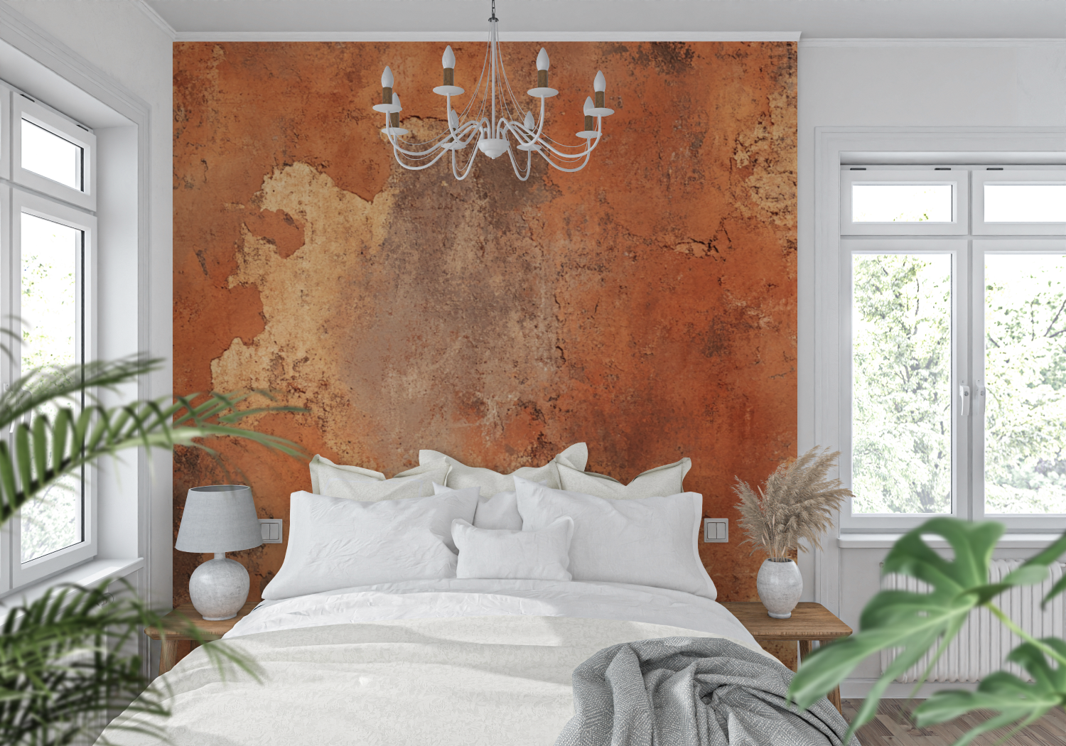 Terracotta Tile Inspired Wallpaper | Murals Wallpaper