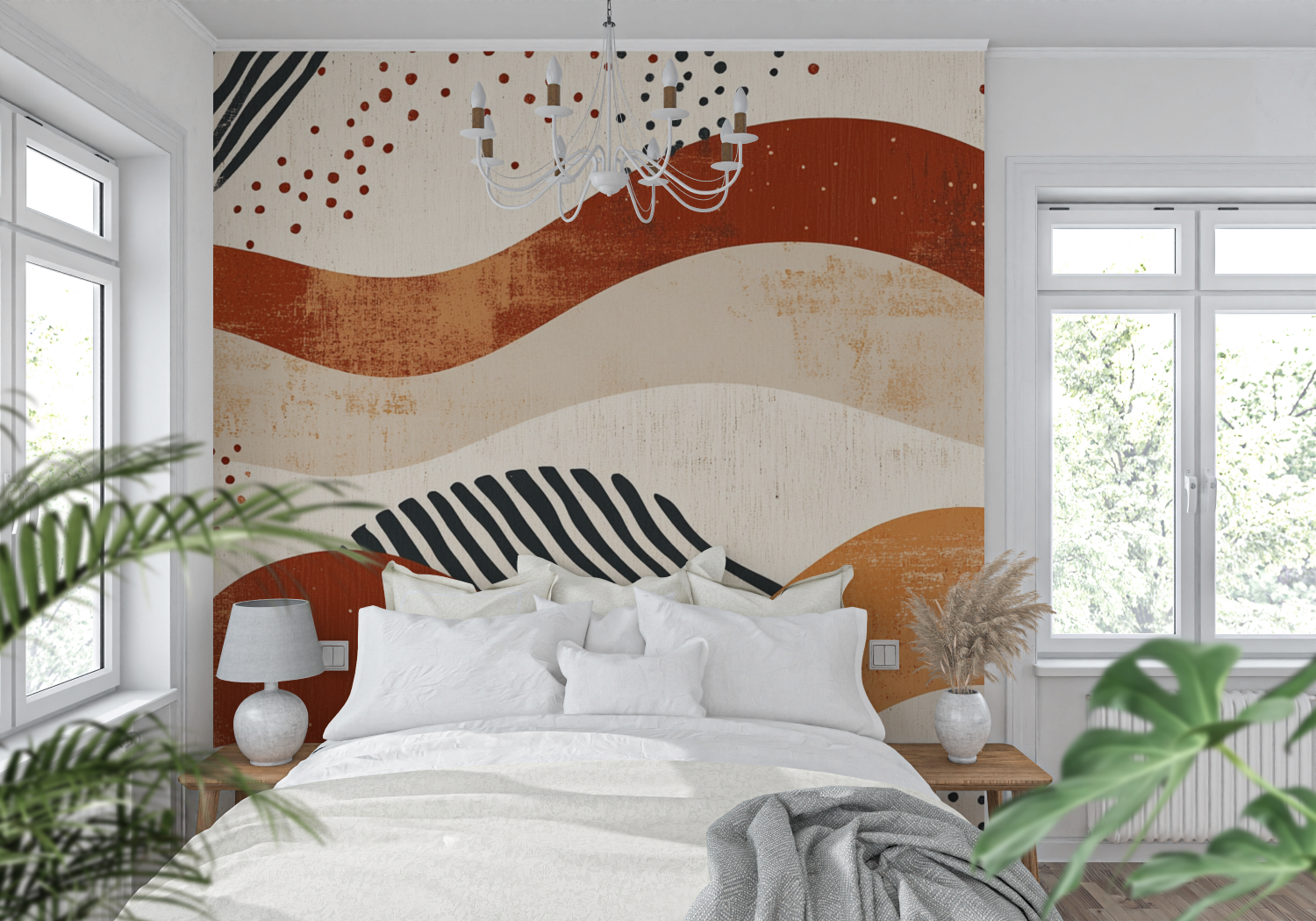 Terracotta Wallpaper Japandi Inspiration | Murals Wallpaper