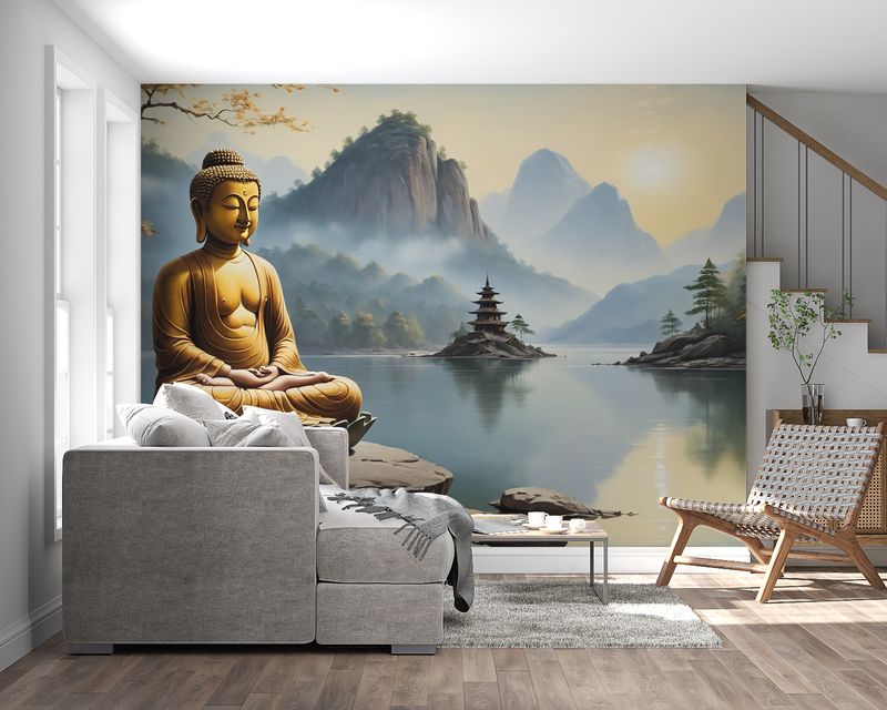 Papier Peint Zen Bouddha - salon