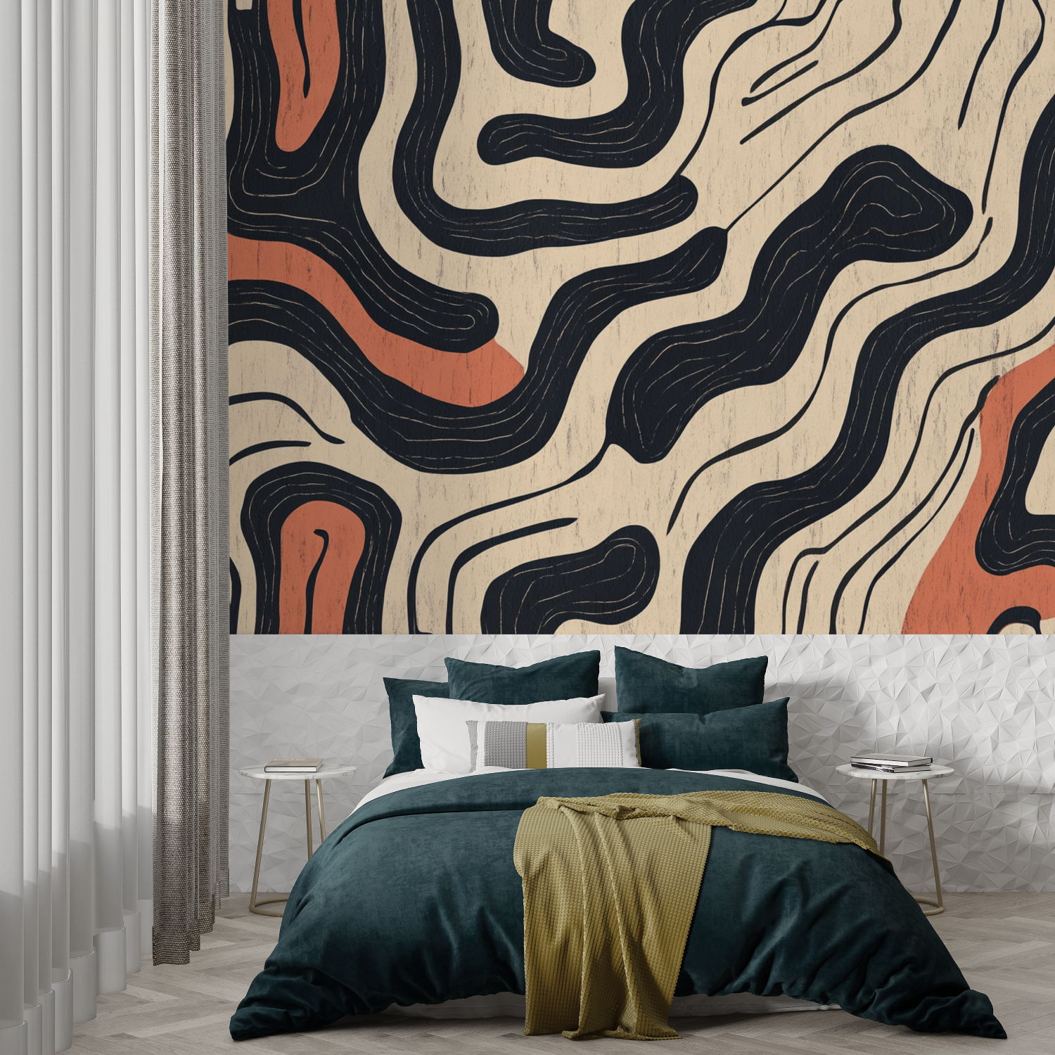 Terracotta Berber-Inspired Wallpaper | Murals Wallpaper