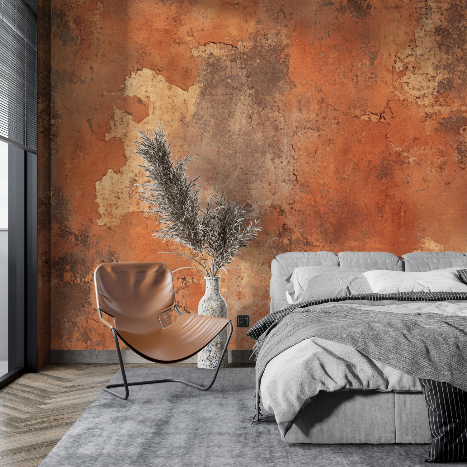 Terracotta Tile Inspired Wallpaper | Murals Wallpaper