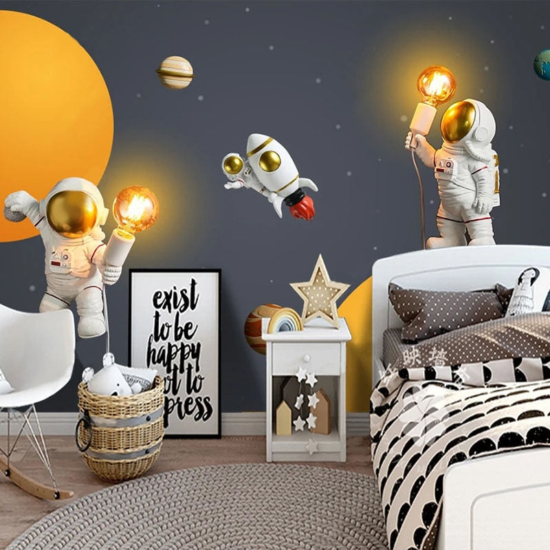 Ruimte behang <br/> Astronaut slim idee!