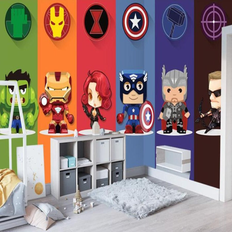 Papier Peint Super Héros <br/> Marvel en Couleur