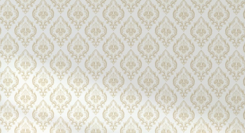 White Baroque Wallpaper