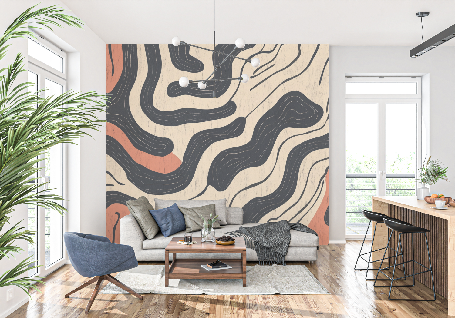 Terracotta Berber-Inspired Wallpaper | Murals Wallpaper