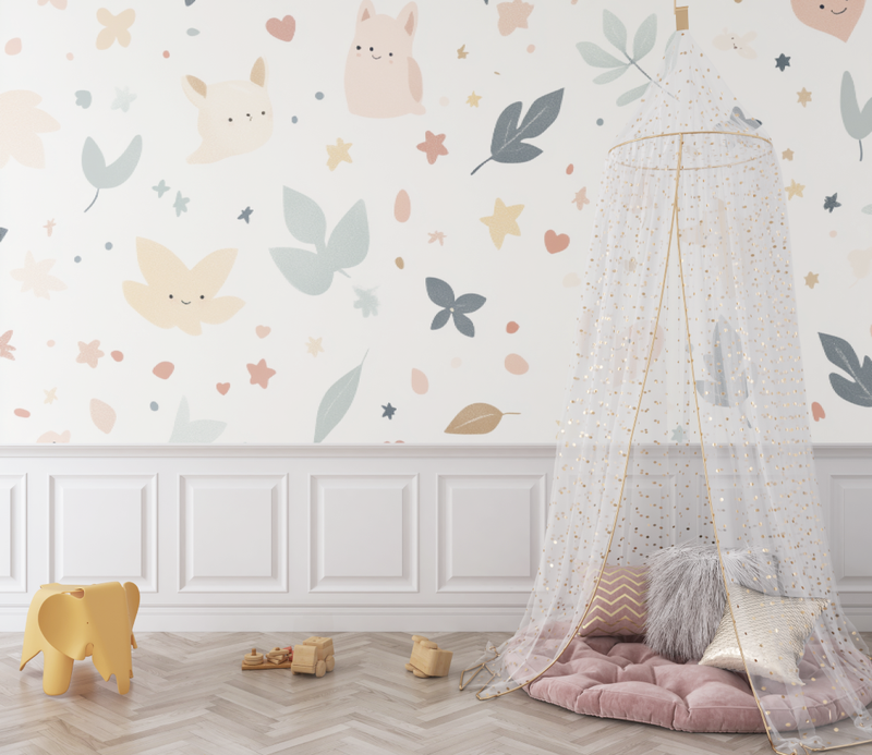 Papier Peint Bébé à Motifs Chambre - chambre bébé