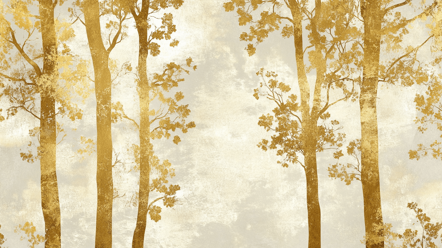 Golden Tree Wallpaper | Murals Wallpaper