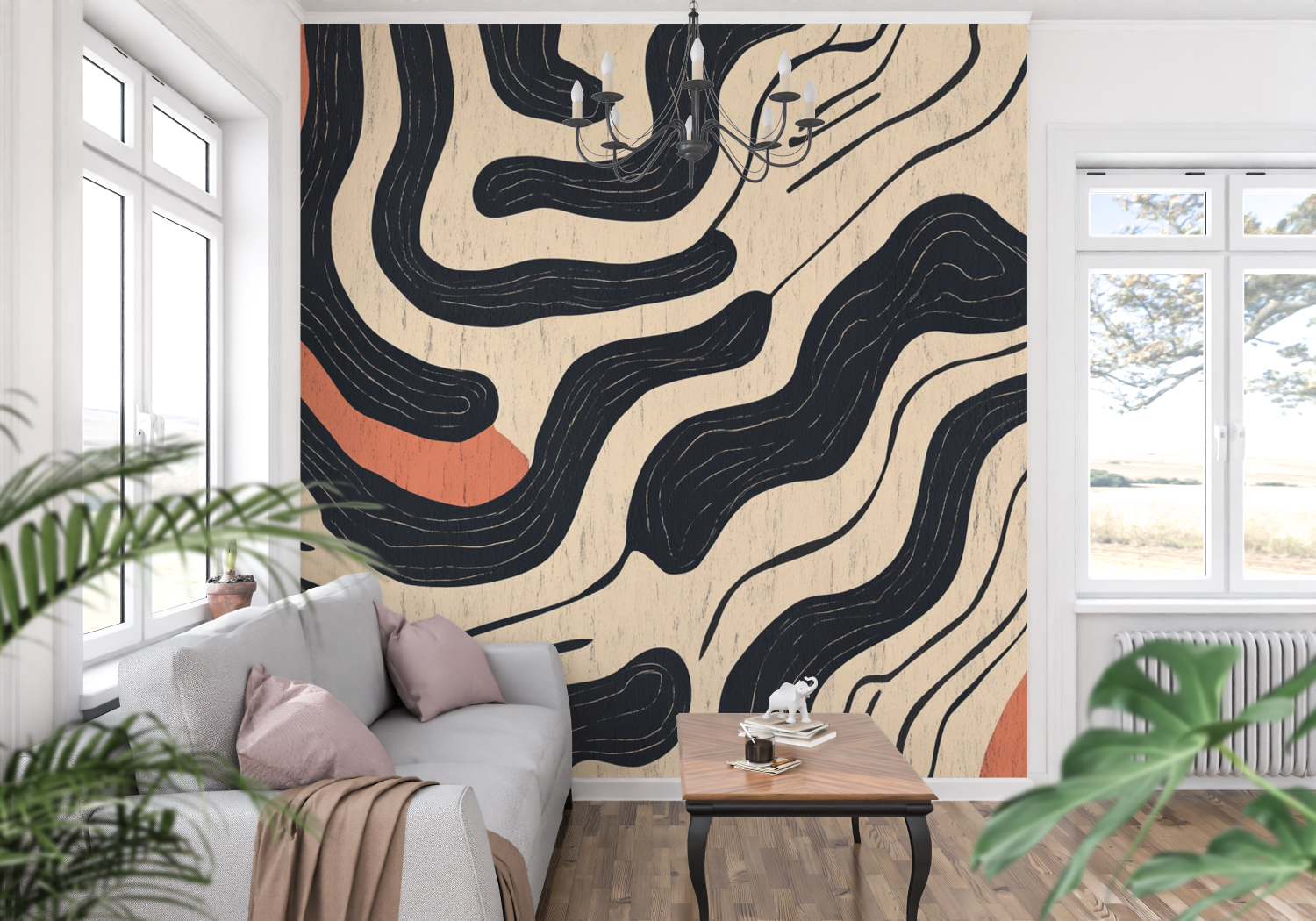 Terracotta Berber-Inspired Wallpaper | Murals Wallpaper