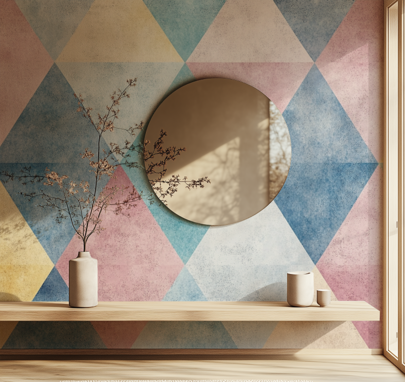 Vintage Triangle Wallpaper | Murals Wallpaper