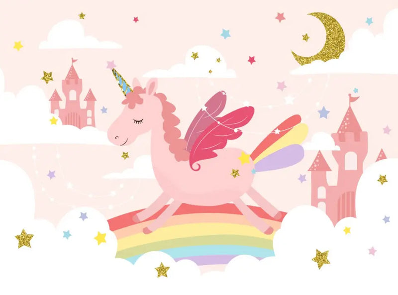 Decorazione della stanza dell'unicorno della bambina