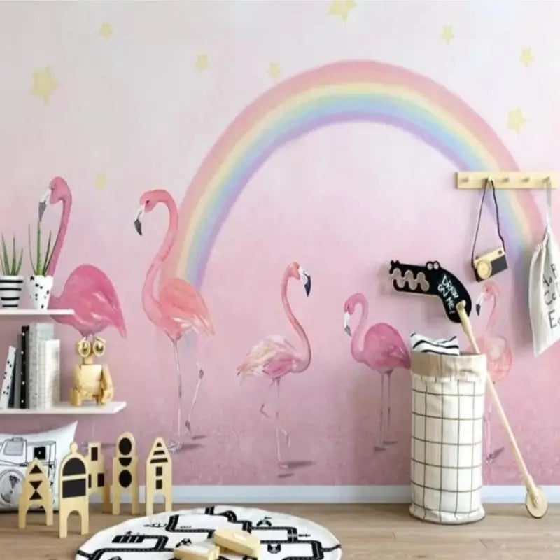 Flamingo Wallpaper Decor - Second Image