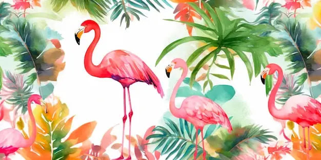 Pink Flamingo Girl Room Decoration