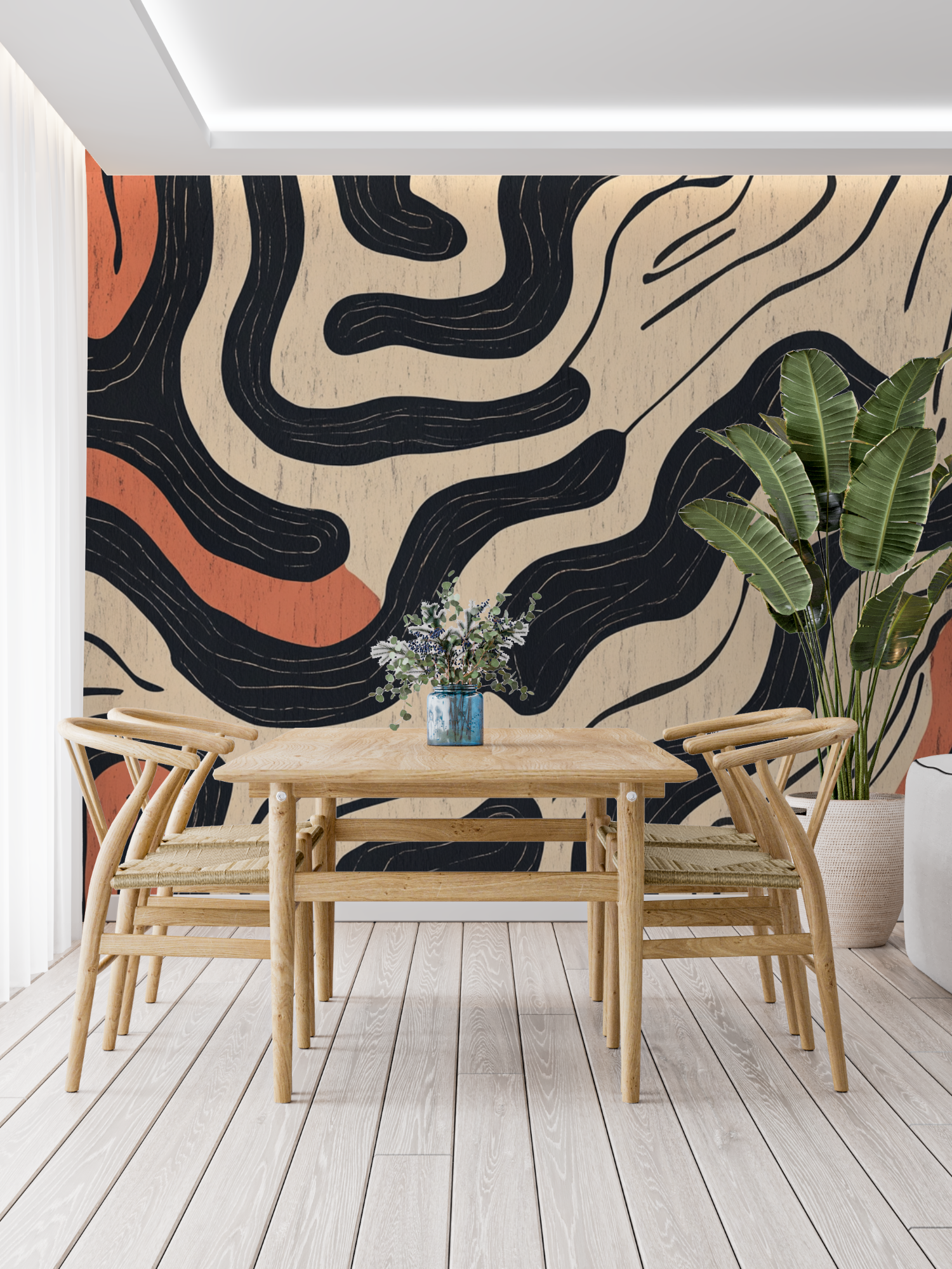 Terracotta Berber-Inspired Wallpaper | Murals Wallpaper