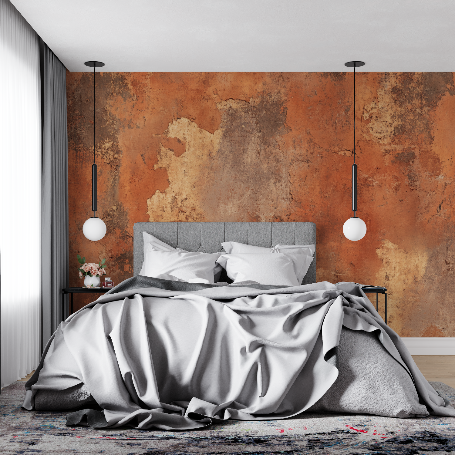 Terracotta Tile Inspired Wallpaper | Murals Wallpaper
