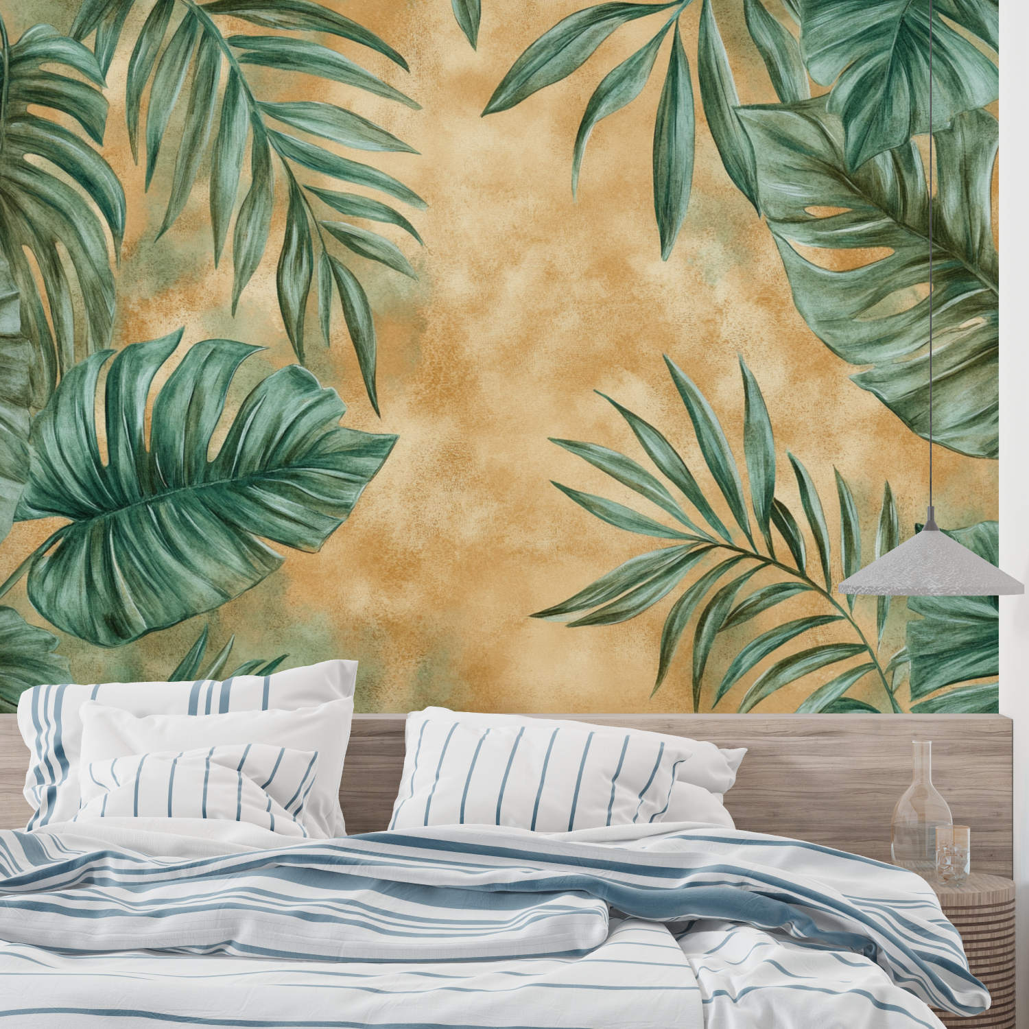 Terracotta Botanical Mural Wallpaper | Murals Wallpaper