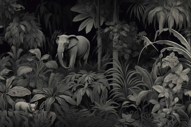 Papier Peint Jungle Noir