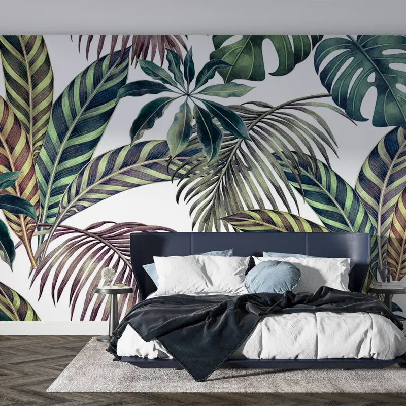 Feuillage Tropical Papier Peint