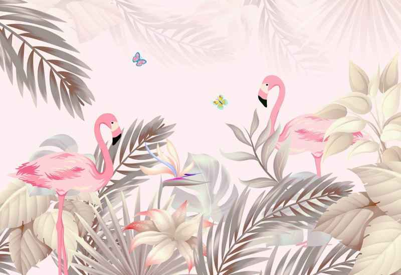 Vintage Flamingo Wallpaper