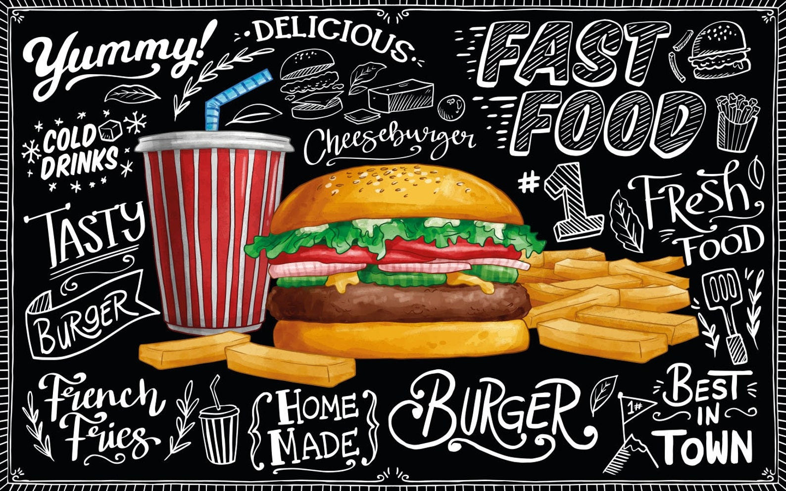 Fast Food restaurant wallpaper