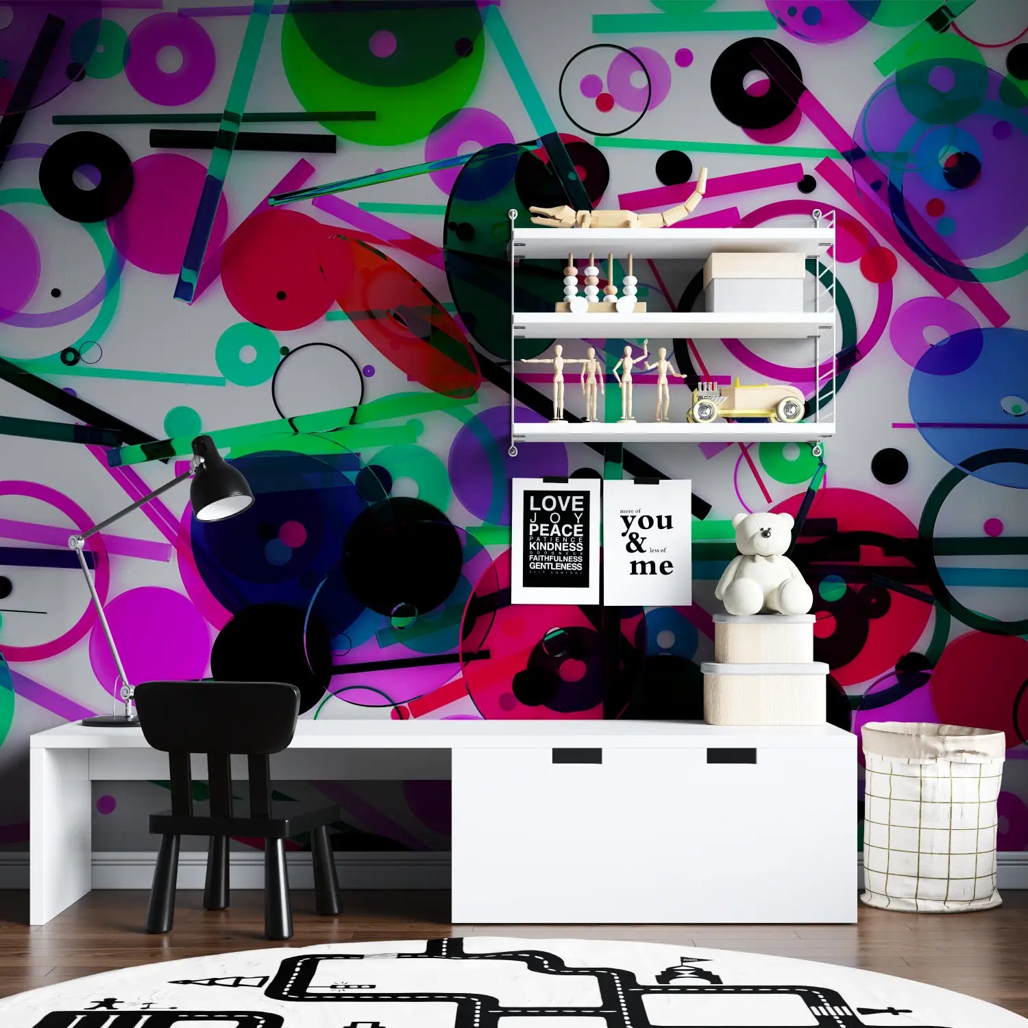 Papier Peint Ado Graffiti - chambre spiderman