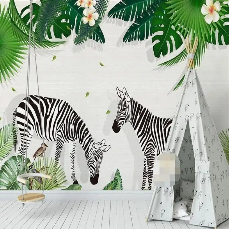 Papier Peint Animaux Tendance Zèbre