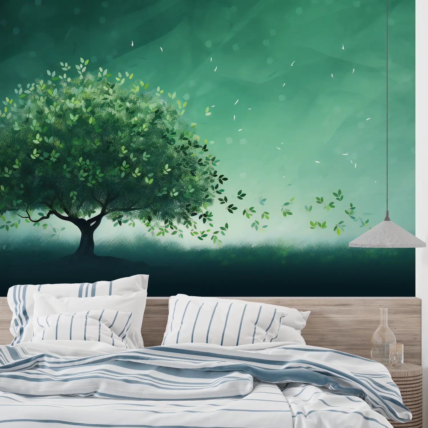 Papier Peint Arbre Vert - mural