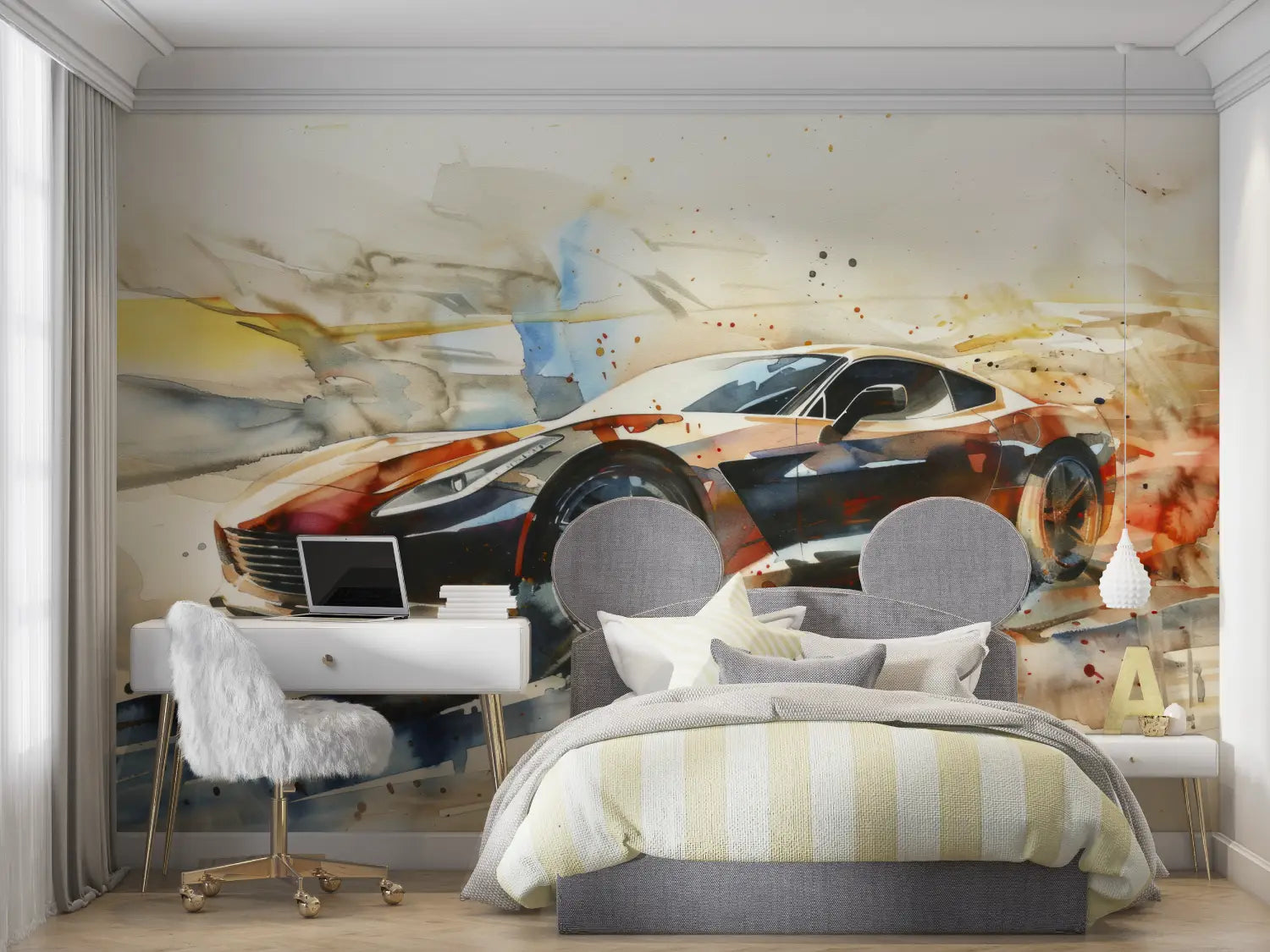 Papier Peint Aston Martin - tapisserie garçon