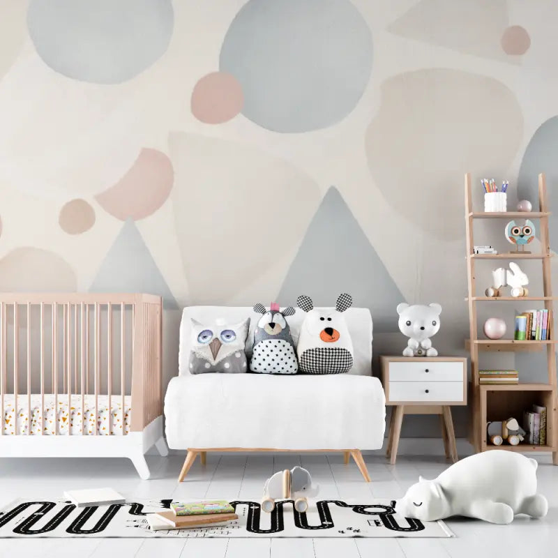 Papier peint bébé Motif géométrique scandinave - bebe unisexe