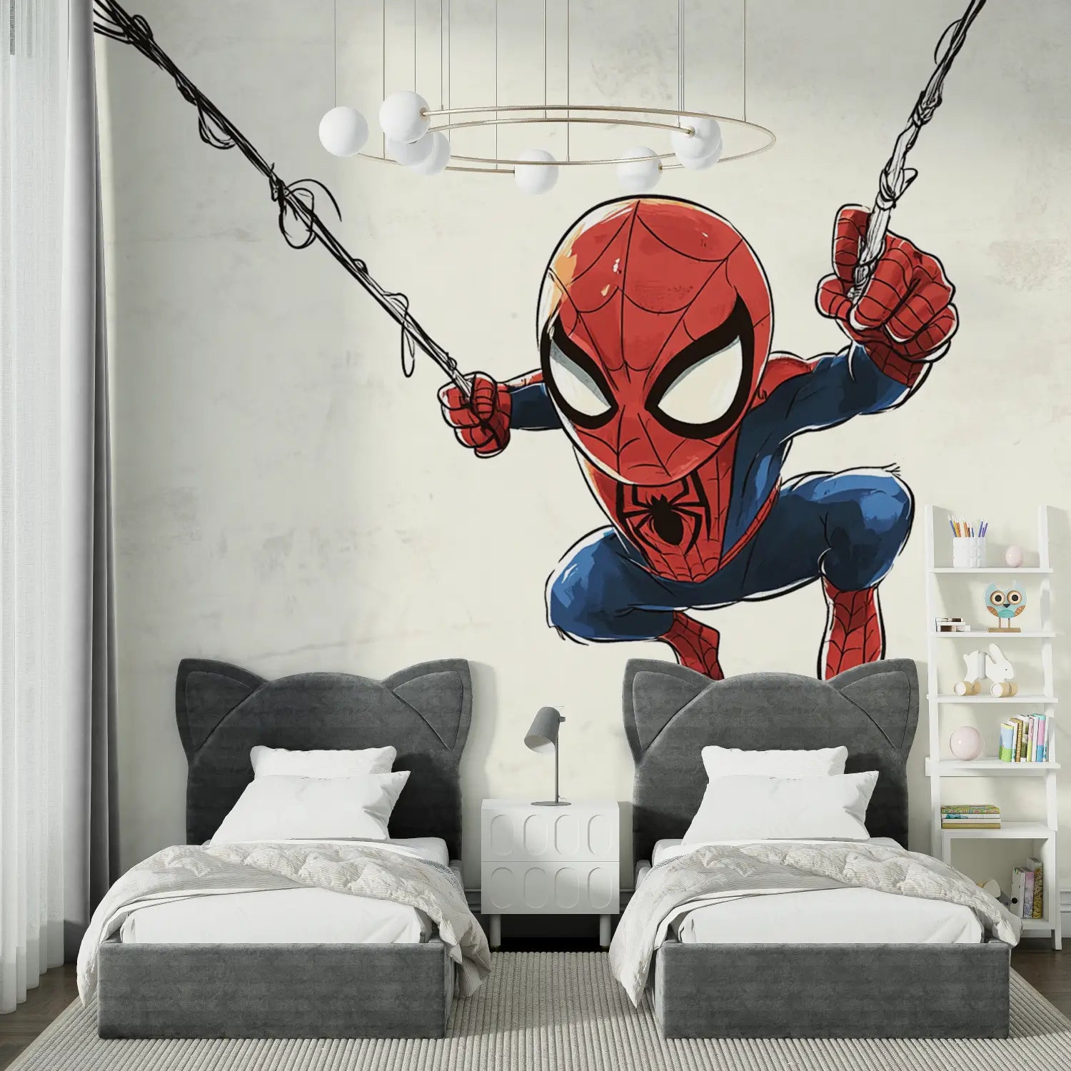 Papier Peint Bébé Spiderman - chambre spiderman