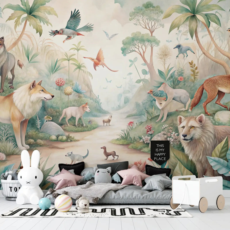 Papier Peint Chambre Enfant Jungle - chambre petit