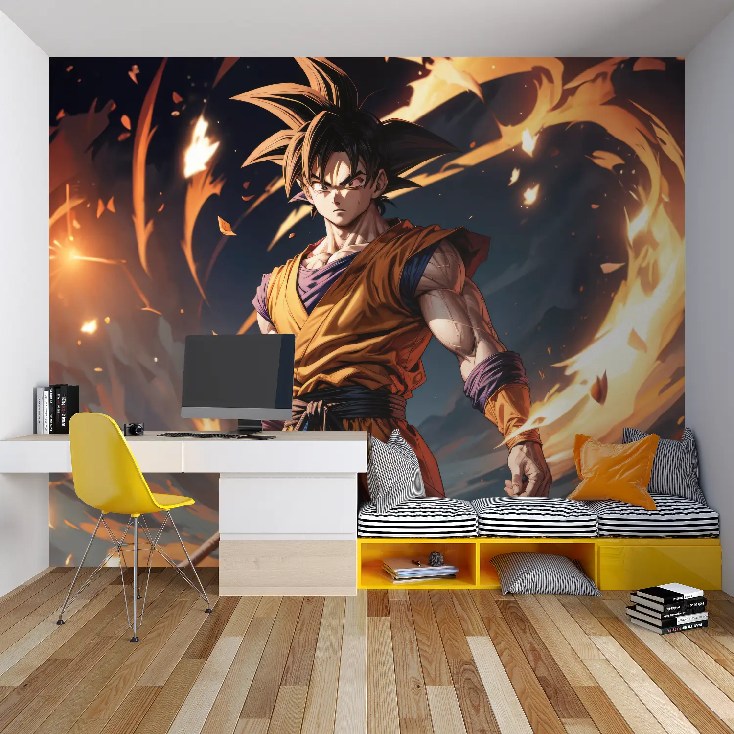 Papier Peint Dbz Super Sayan - tapisserie hero