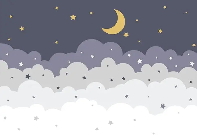 Baby Star Cloud Decoration Wallpaper