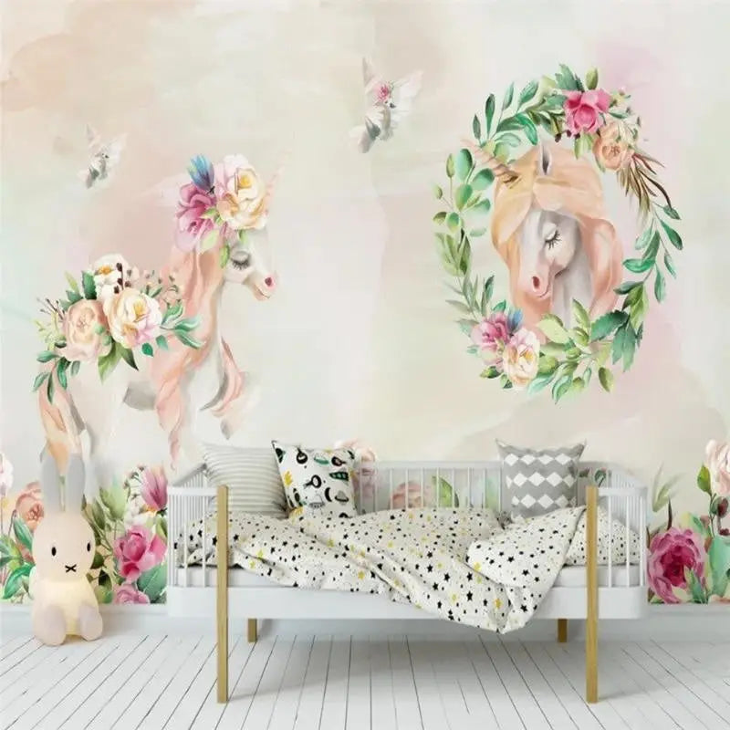 Flower Wallpaper for Girls Room - Second Image