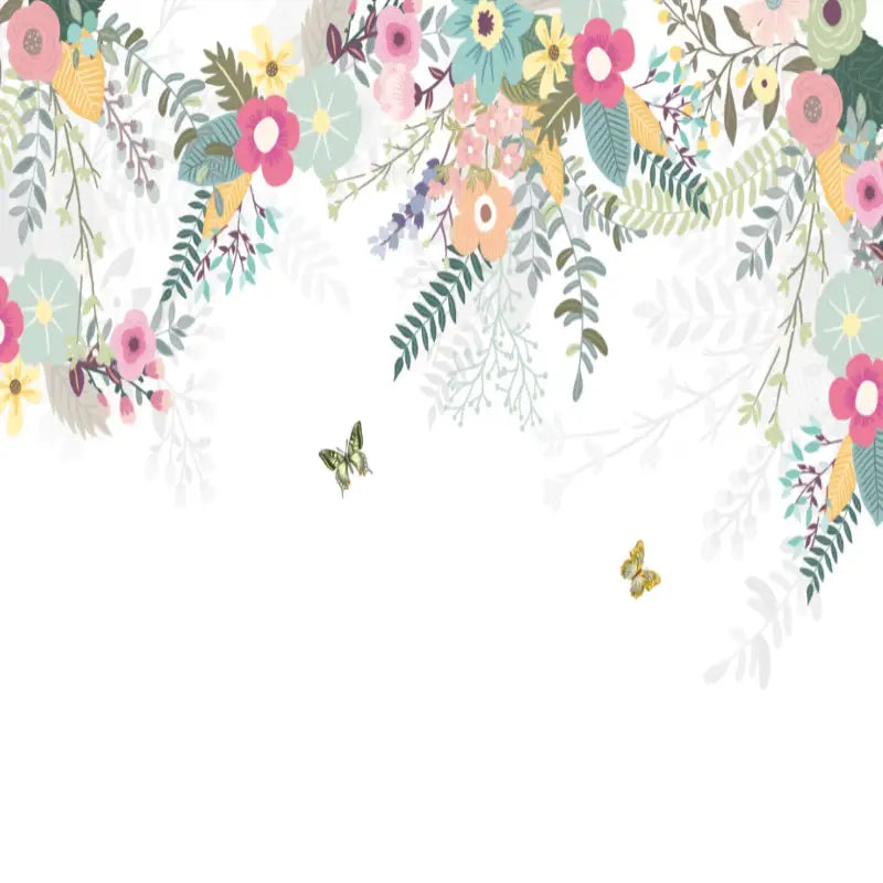 Floral Wallpaper for Girls Room - Second Image