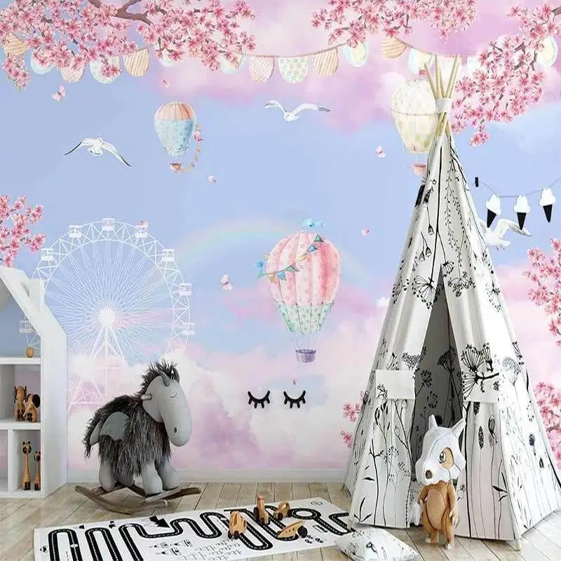 Papier Peint Floral Chambre Fille