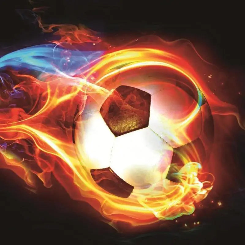 Sfondo di calcio in fiamme - Second Image