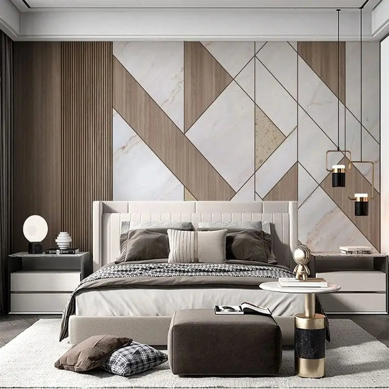 Geometric Bedroom Wallpaper - Second Image