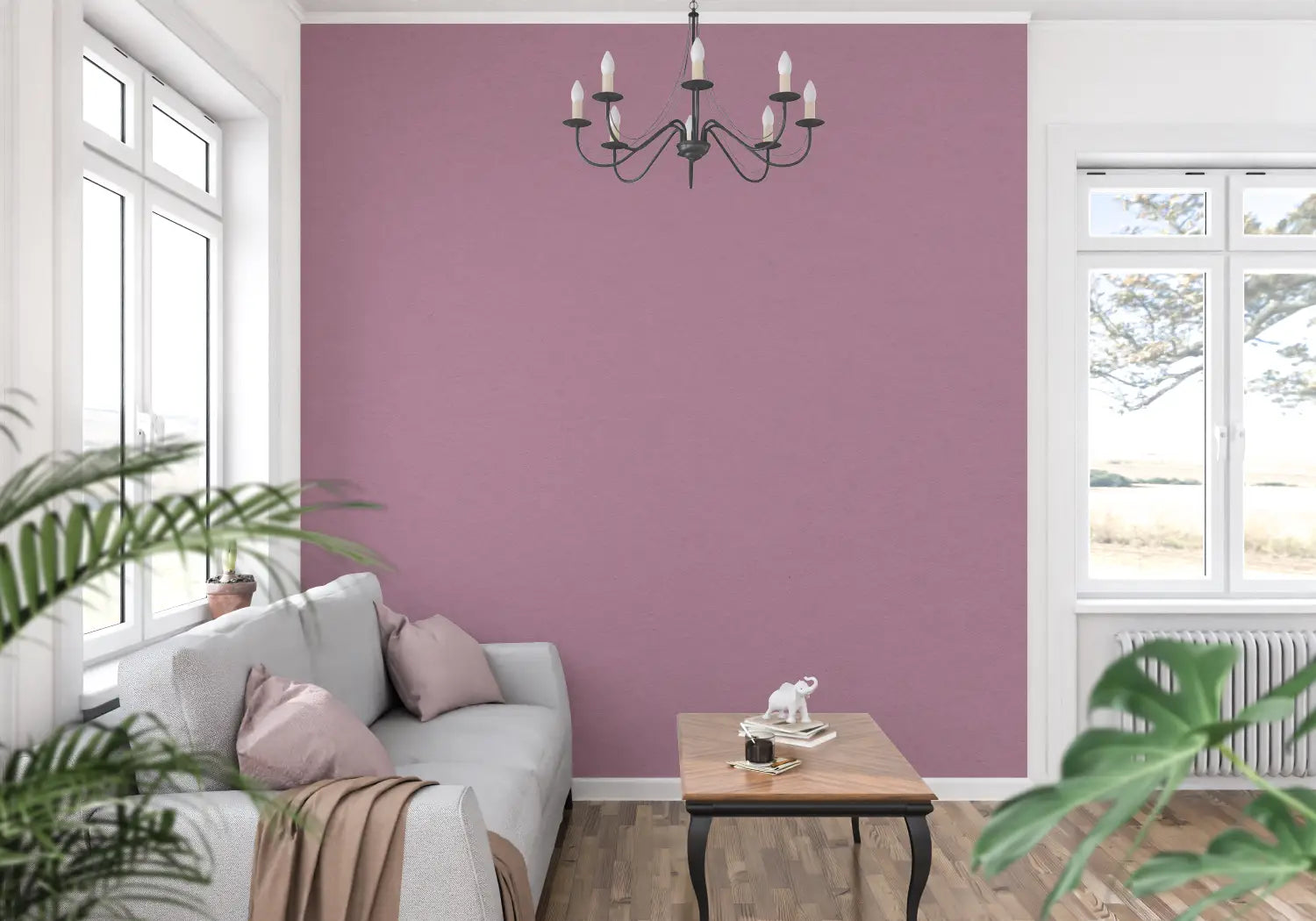 Papier Peint Mauve Pastel Foncé - francais