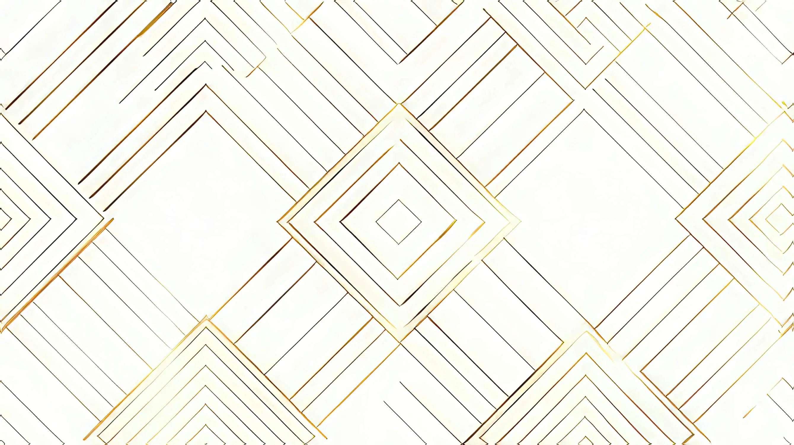 Papier Peint Motif Doré Blanc