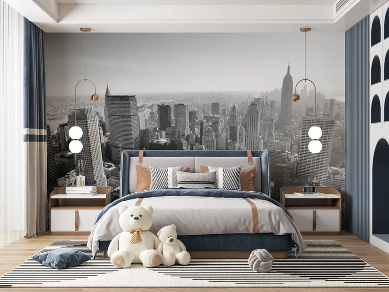 Papier Peint New York Chambre Ado - tapisseries murale