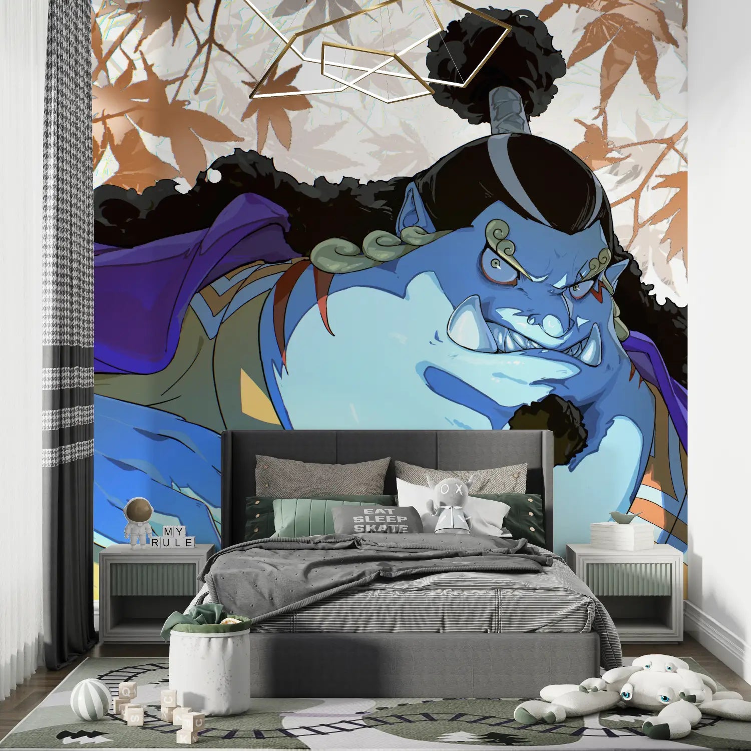 Papier Peint One Piece Jinbe - chambre de garçon