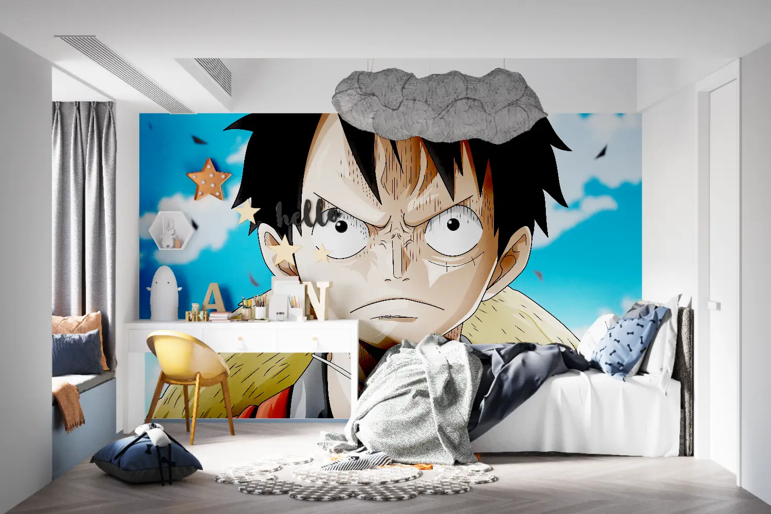 Papier Peint One Piece Luffy Énervé - manga hero