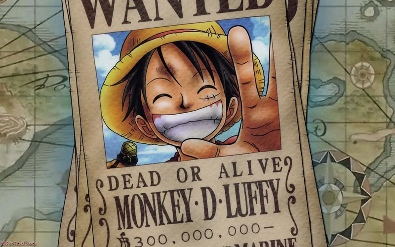 Papier Peint One Piece Luffy Wanted