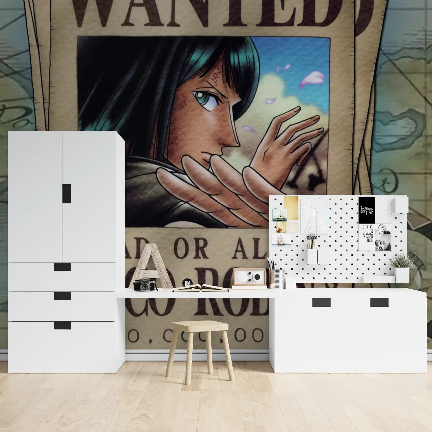 Papier Peint One Piece Robin - tapisserie hero