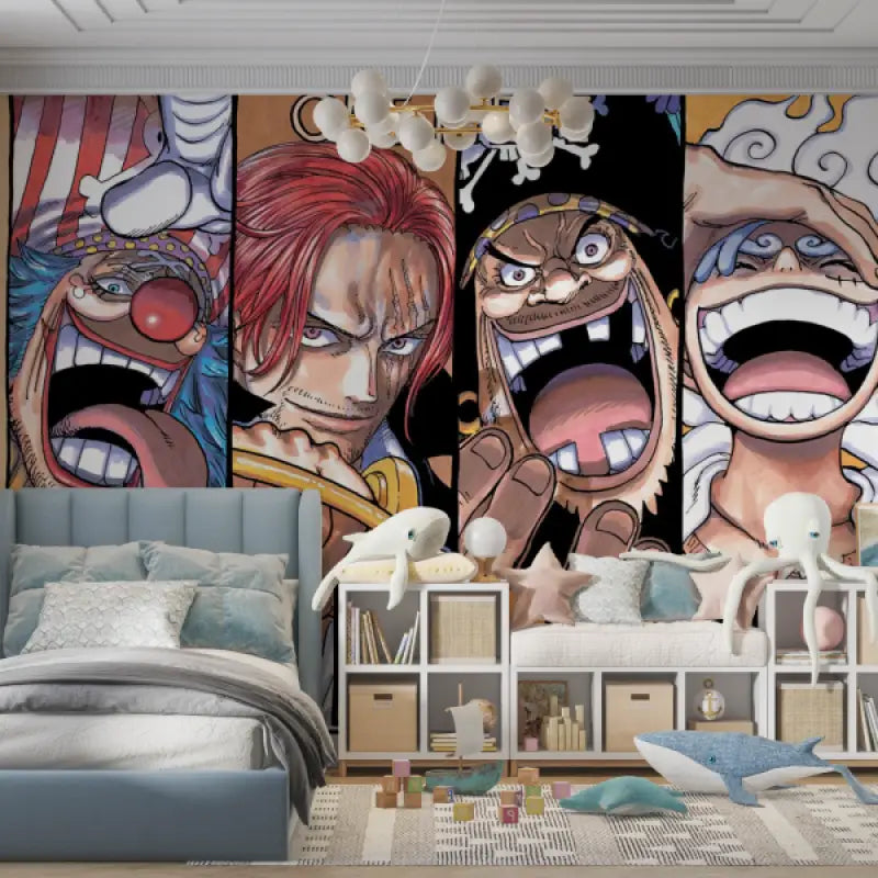 Papier Peint One Piece Yonko - chambre petit