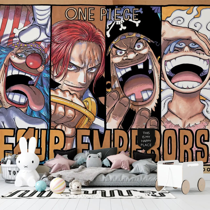 Papier Peint One Piece Yonko - mur chambre panoramique